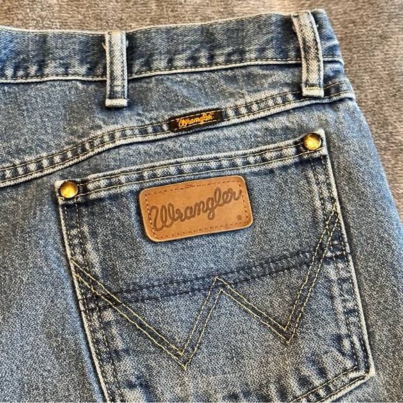 Wrangler Jeans Mens 42x36 Blue Cowboy Cut Denim George Strait Western 31MGSHD - Picture 7 of 11